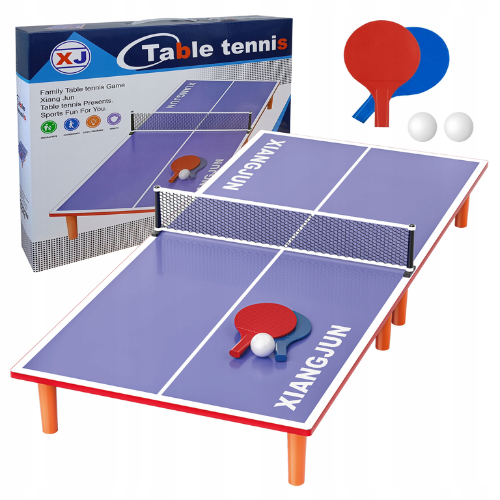 Masa ping pong mobila din lemn pentru copii – set cu palete si bile [5]