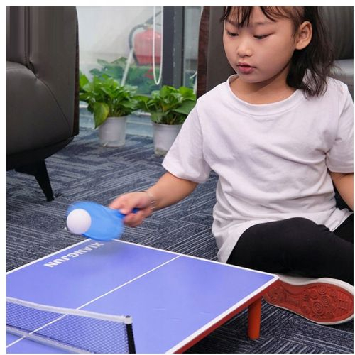 Masa ping pong mobila din lemn pentru copii – set cu palete si bile [2]