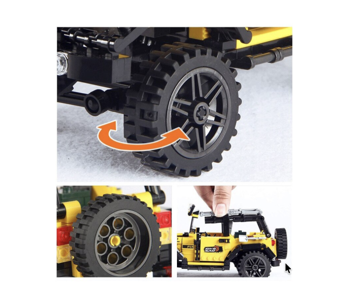 Joc de constructie Offroad Adventure 4x4, suspensii si mecanisme mobile, 610 piese, +6 ani [8]