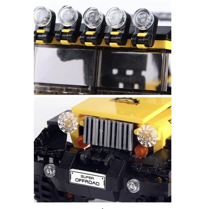 Joc de constructie Offroad Adventure 4x4, suspensii si mecanisme mobile, 610 piese, +6 ani [9]