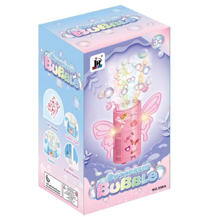 Masina automata de facut baloane de sapun Angel Bubble, mini, 20 cm, albastru, +3 ani [7]