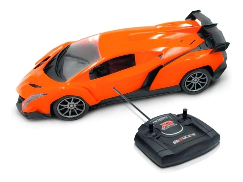 Masina cu telecomanda, Lamborghini Veneno Roadster, portocaliu, scara 1:18 [3]