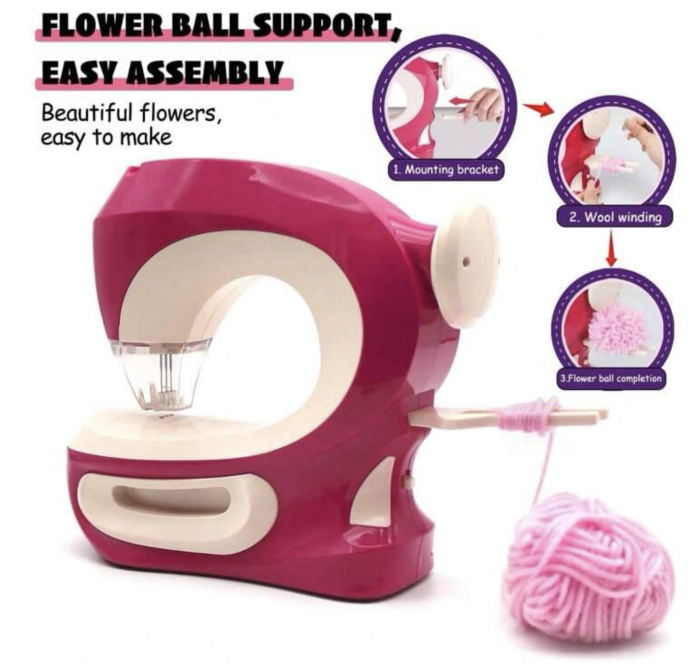 Masina de Cusut pentru Copii cu Accesorii si Sertar de Depozitare [7]