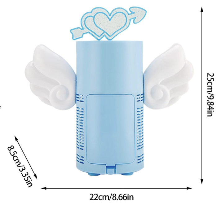 Masina de facut baloane de sapun Angel Cupidon Bubble, mini, 25,5 cm, albastru, +3 ani [11]