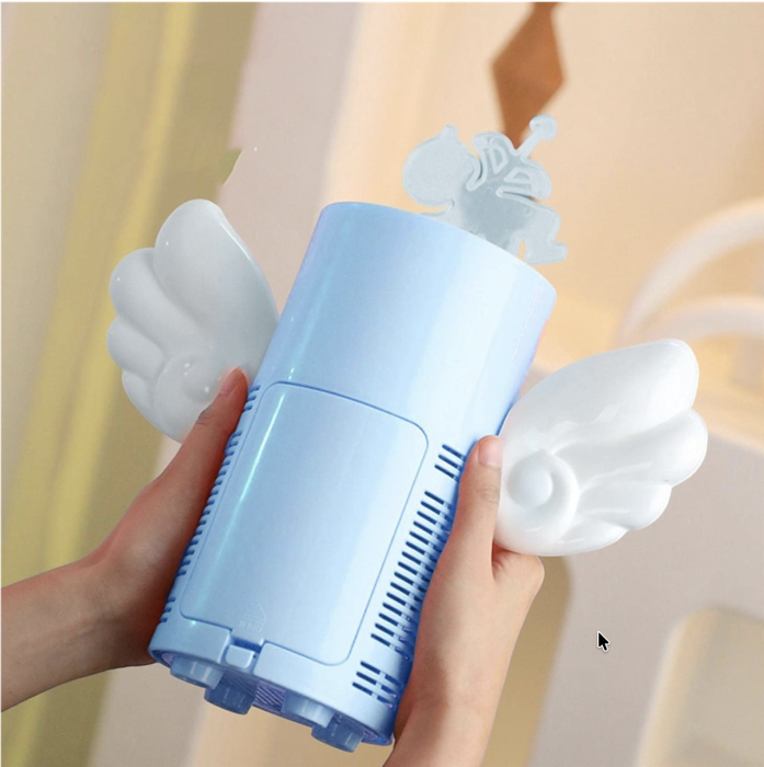 Masina de facut baloane de sapun Angel Cupidon Bubble, mini, 25,5 cm, albastru, +3 ani [5]