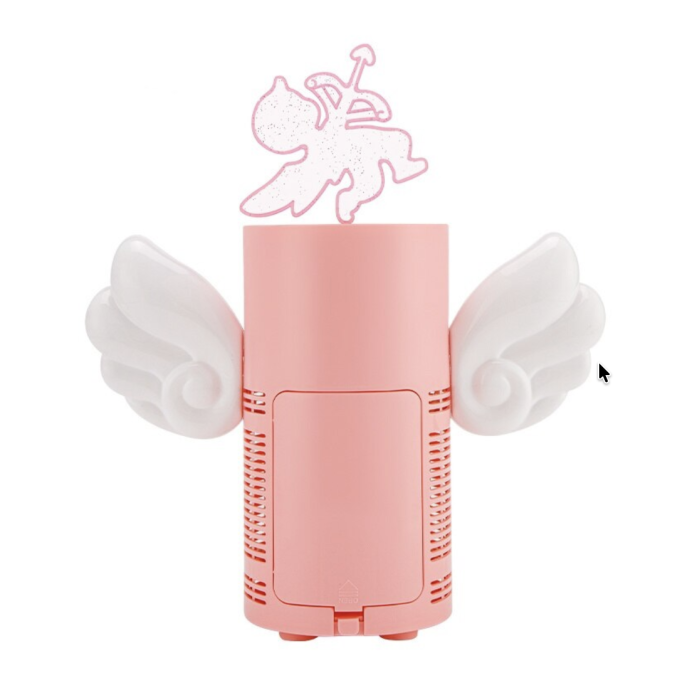 Masina de facut baloane de sapun Angel Cupidon Bubble, mini, 25,5 cm, roz, +3 ani [3]