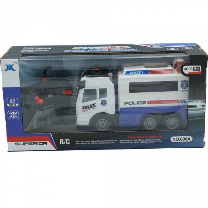 Masina de politie cu telecomanda, sunete si lumini - Police Car [8]