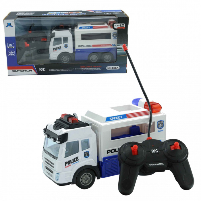 Masina de politie cu telecomanda, sunete si lumini - Police Car [4]
