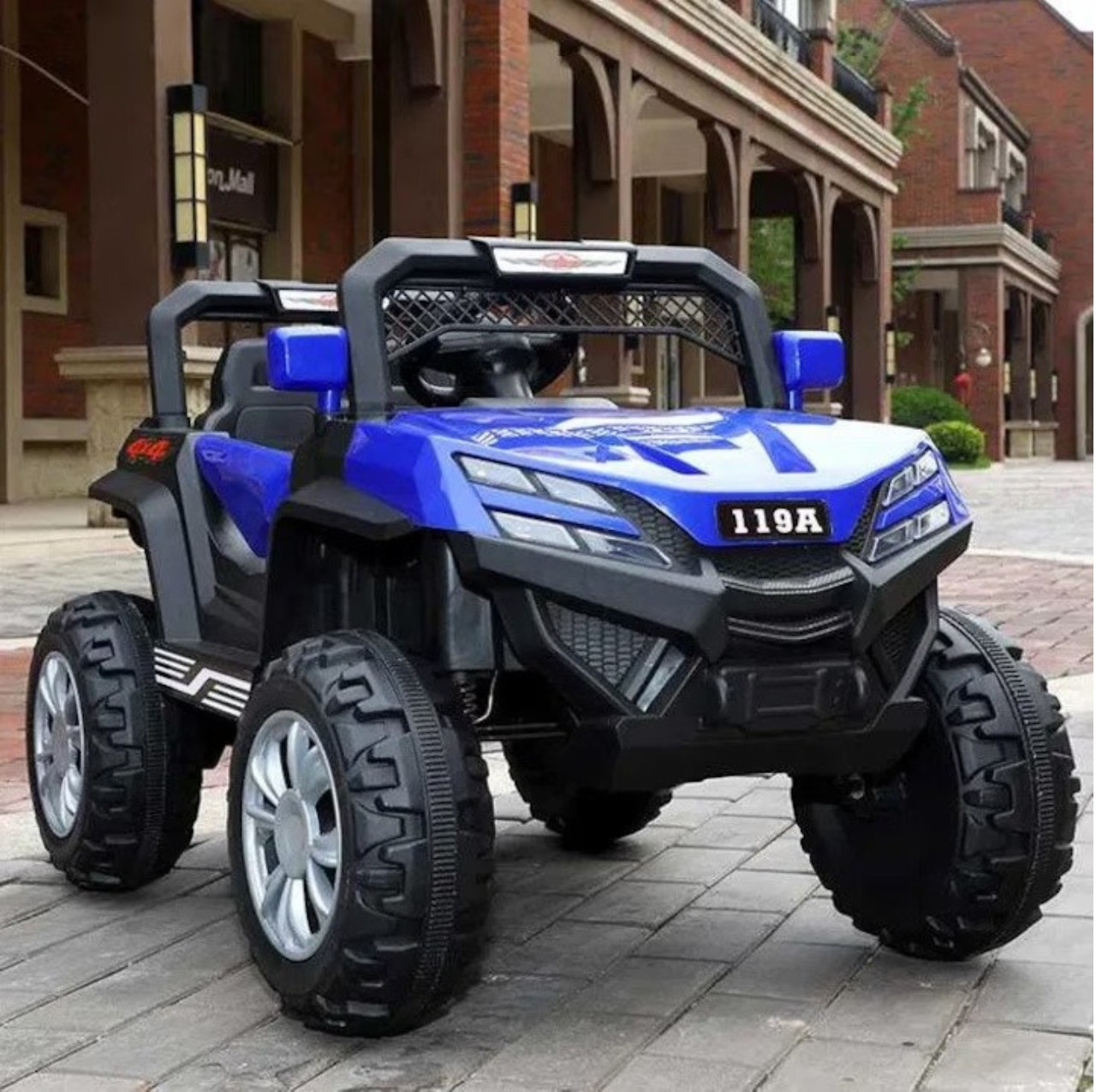 Masina electrica 119A, 4x4, 12V-7Ah, 4x35W, telecomanda, albastru [4]