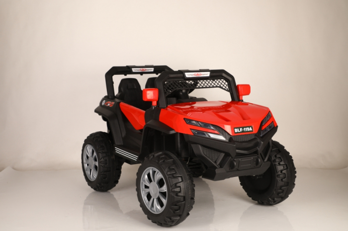 Masina electrica 119A, 4x4, 12V-7Ah, 4x35W, telecomanda, rosu [4]