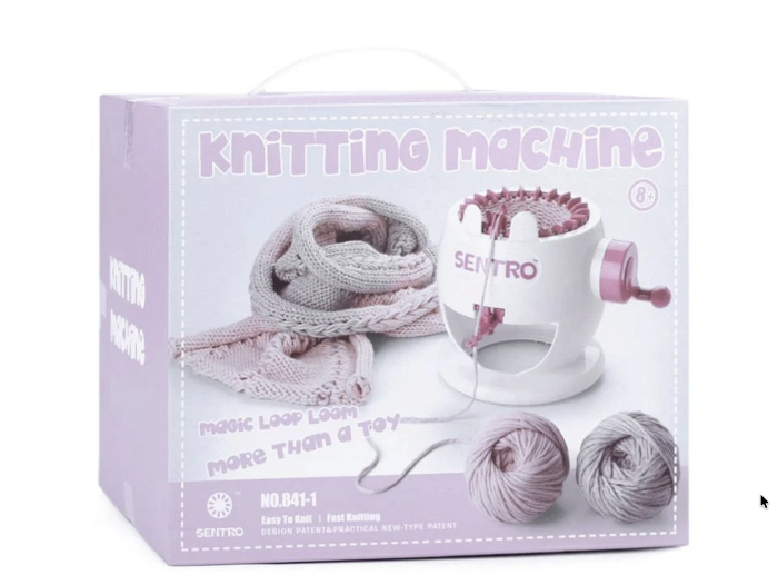 Masina de tricotat Sentro 22 ace, manuala cu manivela, accesorii incluse, 7 ani+ [9]