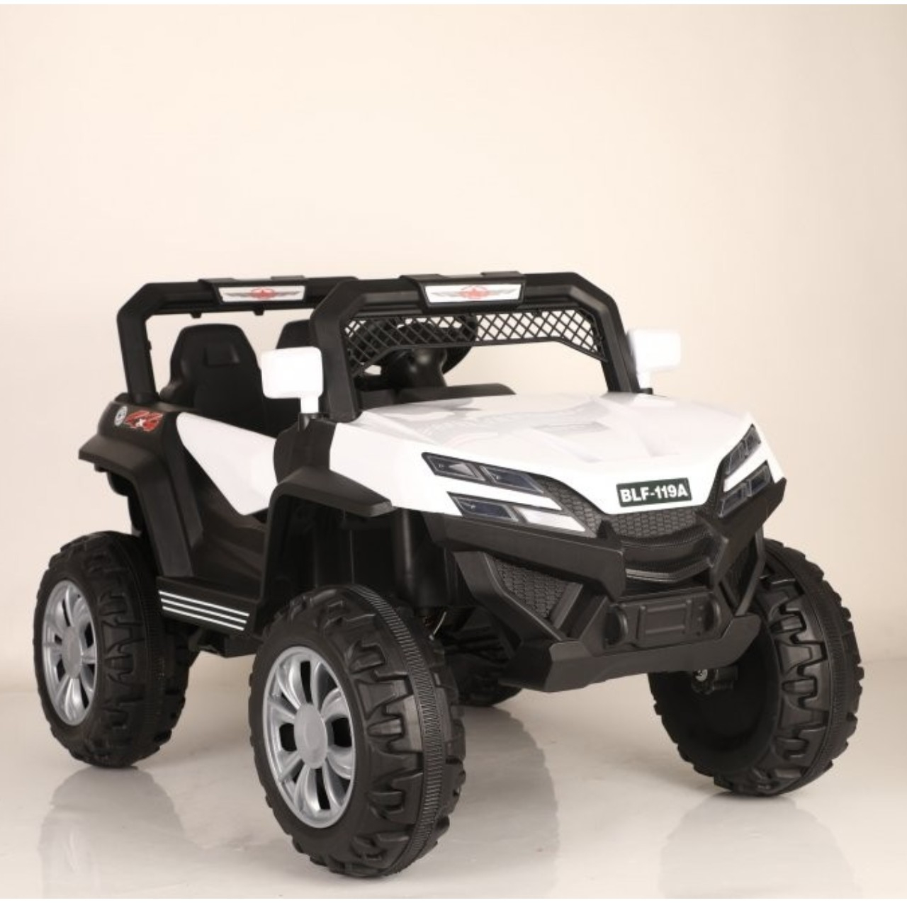 Masina electrica 119A, 4x4, 12V-7Ah, 4x35W, telecomanda, alb [2]