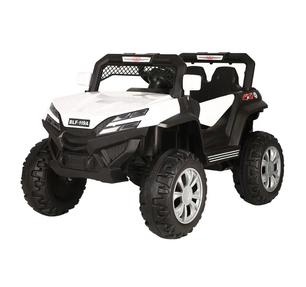 Masina electrica 119A, 4x4, 12V-7Ah, 4x35W, telecomanda, alb [5]