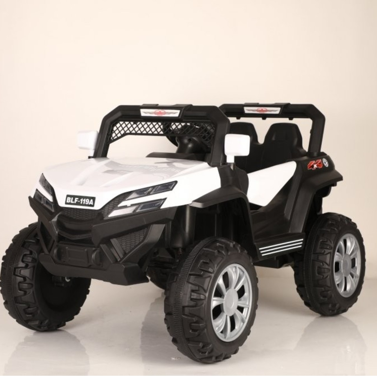 Masina electrica 119A, 4x4, 12V-7Ah, 4x35W, telecomanda, alb [3]