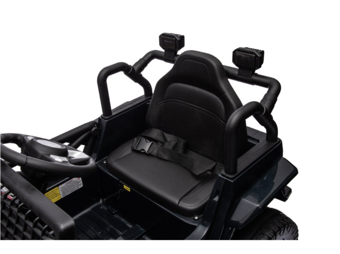 Masina electrica OFFROAD 12V, 2x45W, telecomanda 2.4G, roti mari, 30 kg, negru [12]