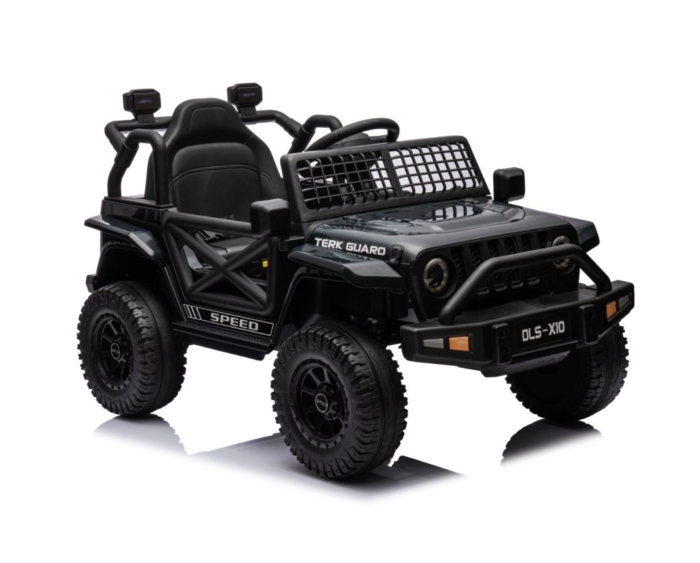 Masina electrica OFFROAD 12V, 2x45W, telecomanda 2.4G, roti mari, 30 kg, negru [10]