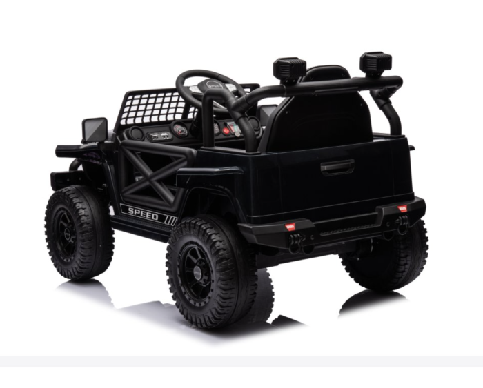 Masina electrica OFFROAD 12V, 2x45W, telecomanda 2.4G, roti mari, 30 kg, negru [7]