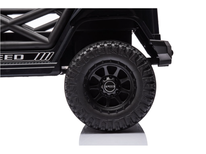 Masina electrica OFFROAD 12V, 2x45W, telecomanda 2.4G, roti mari, 30 kg, negru [13]