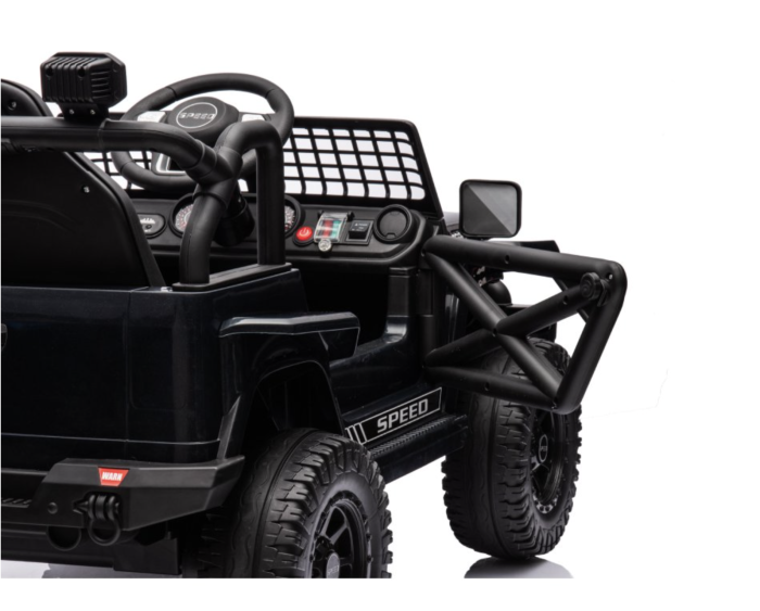 Masina electrica OFFROAD 12V, 2x45W, telecomanda 2.4G, roti mari, 30 kg, negru [9]