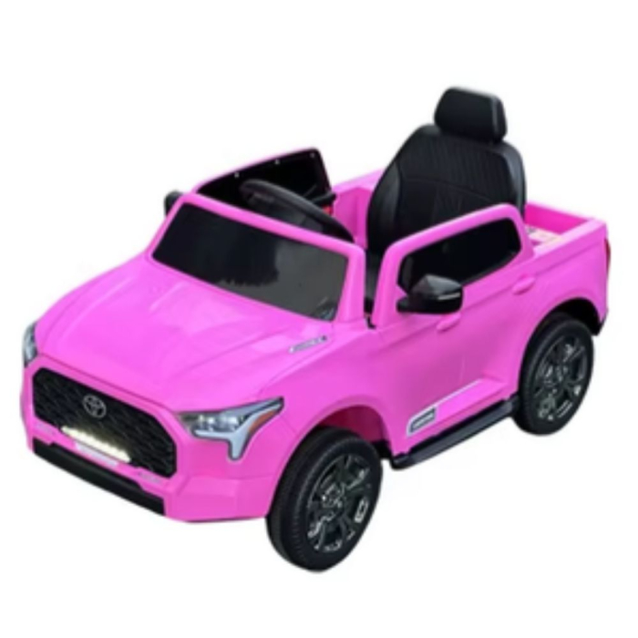 Masina electrica copii Toyota pickup DLS-X20, licentiata, 12V, telecomanda 2.4G, Bluetooth, 2-6 ani, Roz [8]