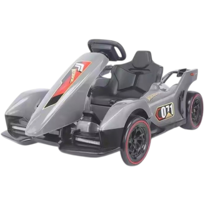 Masina electrica Kart DLS-X2, cu drift, telecomanda si lumini LED, gri [2]