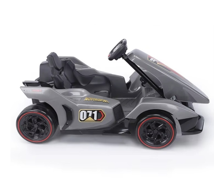 Masina electrica Kart DLS-X2, cu drift, telecomanda si lumini LED, gri [3]