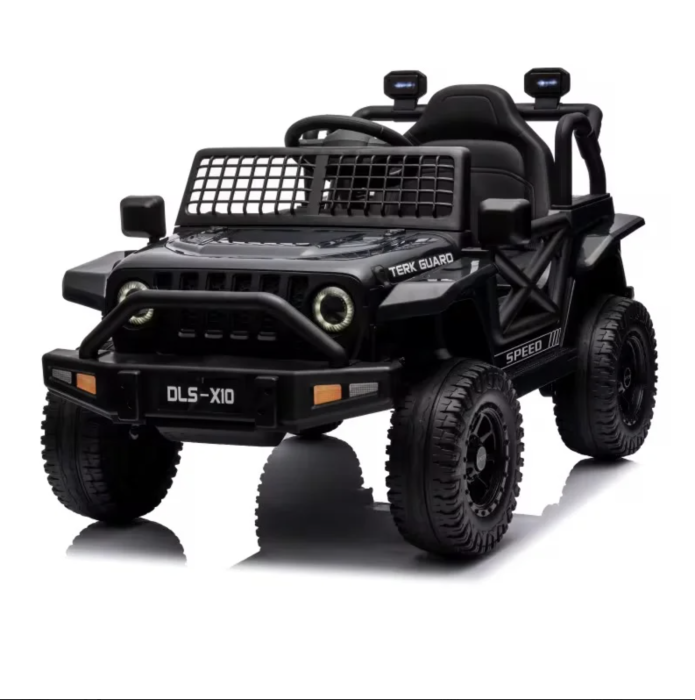 Masina electrica pentru copii DLS-X10A cu telecomanda, 12V, lumini si muzica, negru [3]