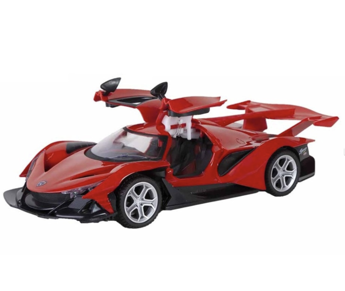 Masinuta de curse sport cu telecomanda tip volan, usi automate si acumulator, rosie, 35 cm, +6 ani [3]