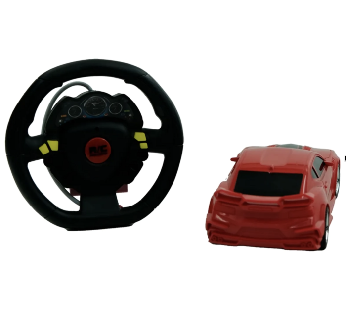 Masina Sport Cu Telecomanda Tip Volan Supercar Scara 1:18 Rosu 22x9.5 cm 3 Ani [5]