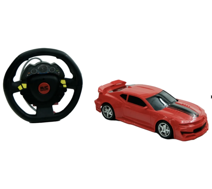 Masina Sport Cu Telecomanda Tip Volan Supercar Scara 1:18 Rosu 22x9.5 cm 3 Ani [4]