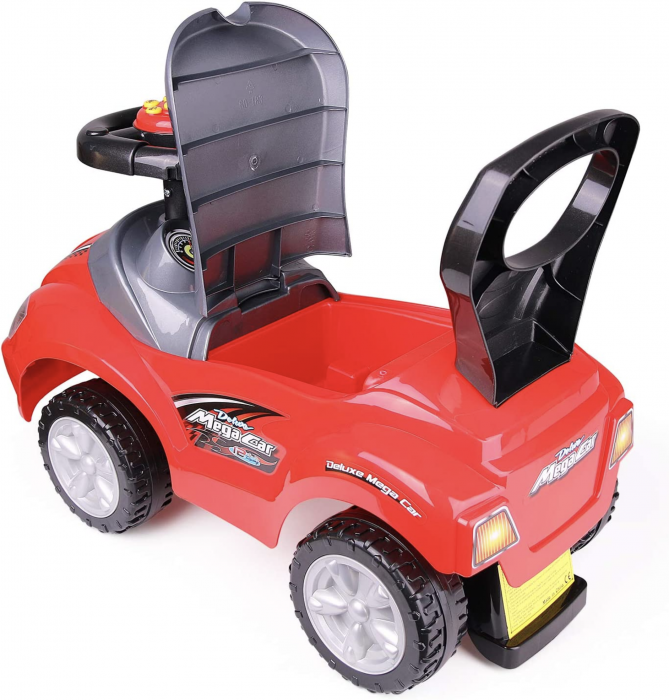 Masinuta 3 in 1 cu maner de impins, Deluxe Mega Car, albastru [18]