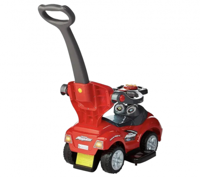 Masinuta 3 in 1 cu maner de impins, Deluxe Mega Car, albastru [24]