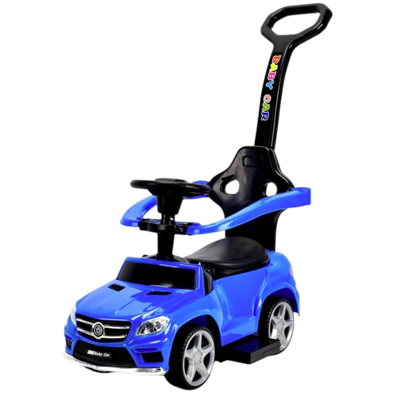 Masinuta copii 5188T albastru, 6V cu maner parental, lumini si muzica, 1-3 ani, 20 kg [2]