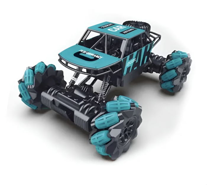 Masinuta RC 4x4 Metal Off-Road cu telecomanda 2.4GHz, suspensii, roti crawler, verde, +6 ani [2]