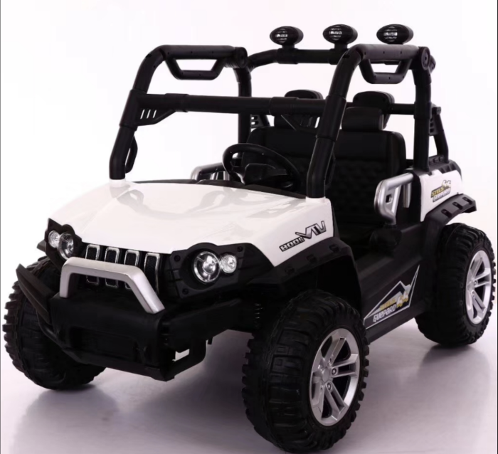 Masinuta Electrica Copii Tip UTV 2 Locuri 4x4 DLS02 Roti EVA Baterie 12V 7Ah Alb 2-9 Ani [3]