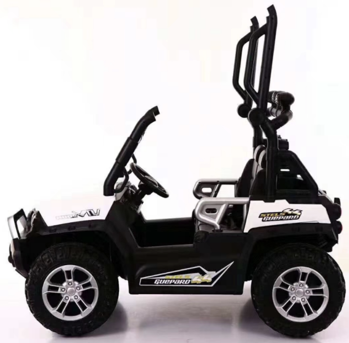 Masinuta Electrica Copii Tip UTV 2 Locuri 4x4 DLS02 Roti EVA Baterie 12V 7Ah Alb 2-9 Ani [4]