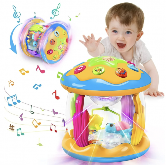 Toba interactiva pentru bebelusi cu carusel si proiectii [2]