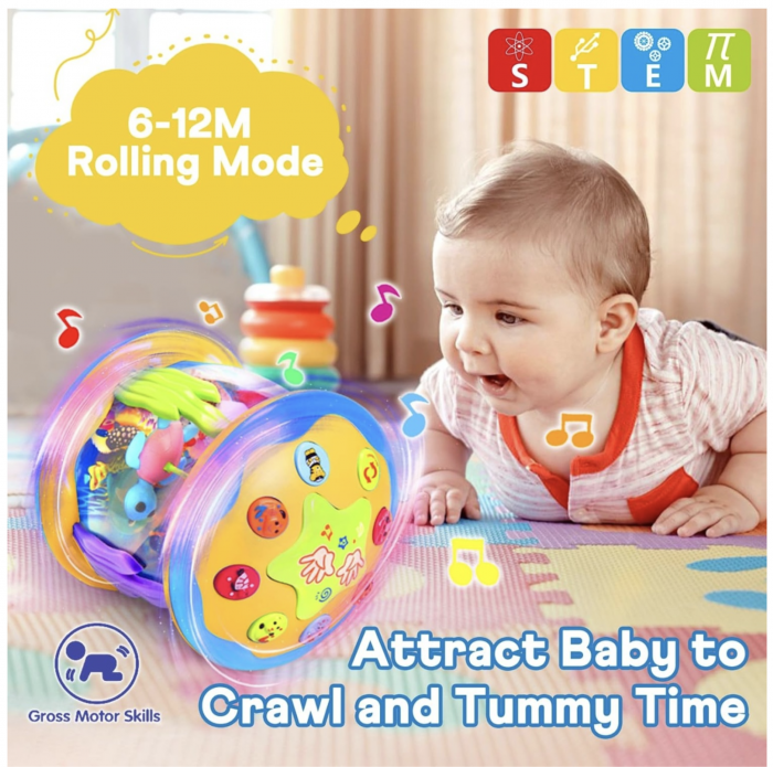 Toba interactiva pentru bebelusi cu carusel si proiectii [3]