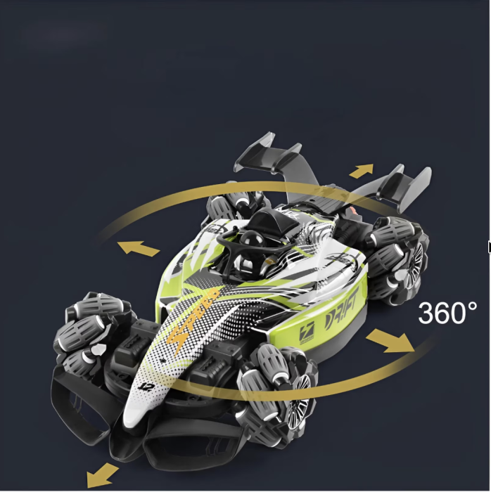 Masinuta RC Formula Drift 360 cu roti omni-directionale, efect jet luminos si sunete, 35 cm, +6 ani [5]