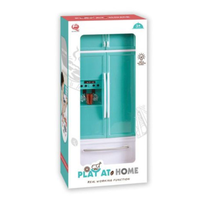 Set mini bucatarie Play at Home cu frigider, congelator si sunete, vernil, 36 cm, +3 ani [2]
