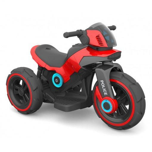Motocicleta eléctrica pentru copii, doua motoare, acumulator 12V, cu muzica si lumini, rosu [1]