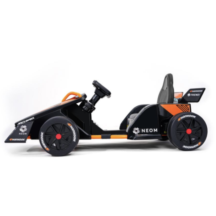 Kart electric copii Formula 1 DLS-K09, licentiat, 12V, 2 motoare, telecomanda 2.4G, 3-9 ani, Portocaliu-Negru [3]