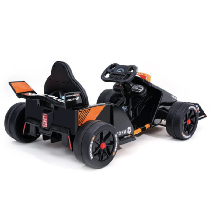 Kart electric copii Formula 1 DLS-K09, licentiat, 12V, 2 motoare, telecomanda 2.4G, 3-9 ani, Portocaliu-Negru [6]