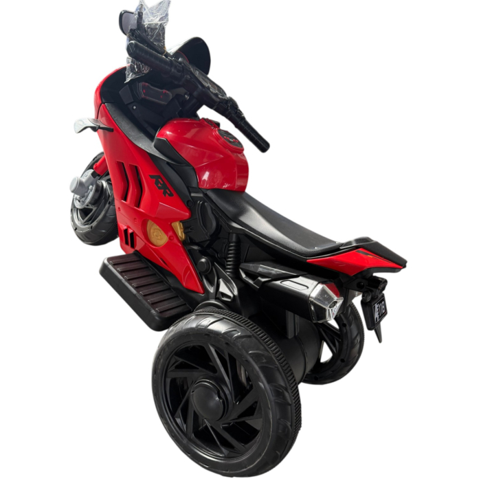 Motocicleta Electrica Copii A118 6V Baterie Chuangxin Motor 380 USB MP3 2-5 Ani, rosu [5]