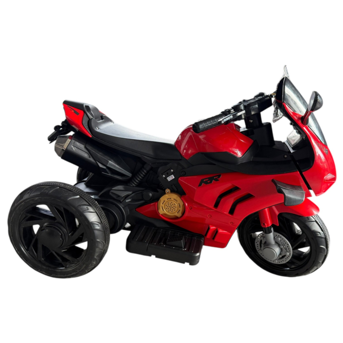 Motocicleta Electrica Copii A118 6V Baterie Chuangxin Motor 380 USB MP3 2-5 Ani, rosu [11]