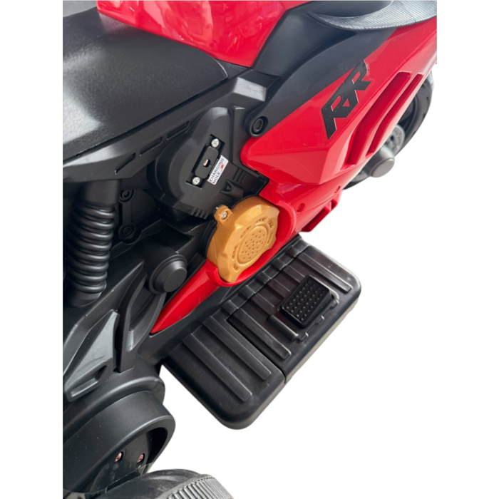 Motocicleta Electrica Copii A118 6V Baterie Chuangxin Motor 380 USB MP3 2-5 Ani, rosu [9]