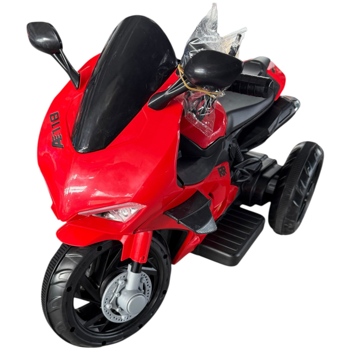 Motocicleta Electrica Copii A118 6V Baterie Chuangxin Motor 380 USB MP3 2-5 Ani, rosu [7]