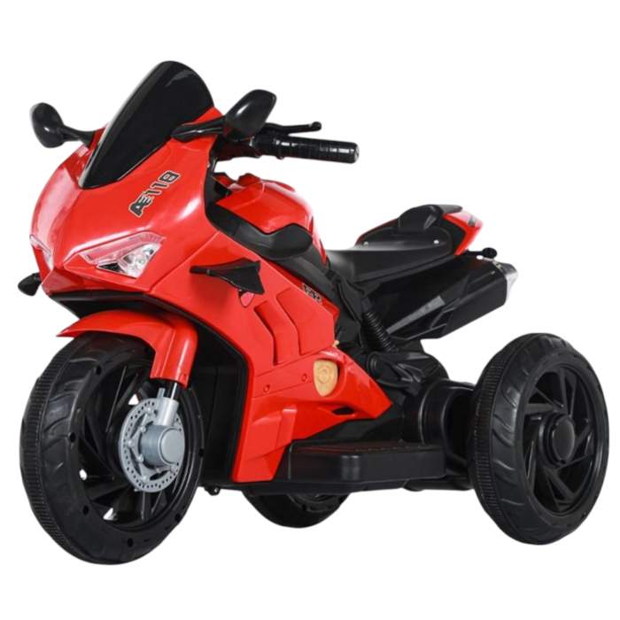 Motocicleta Electrica Copii A118 6V Baterie Chuangxin Motor 380 USB MP3 2-5 Ani, rosu [10]