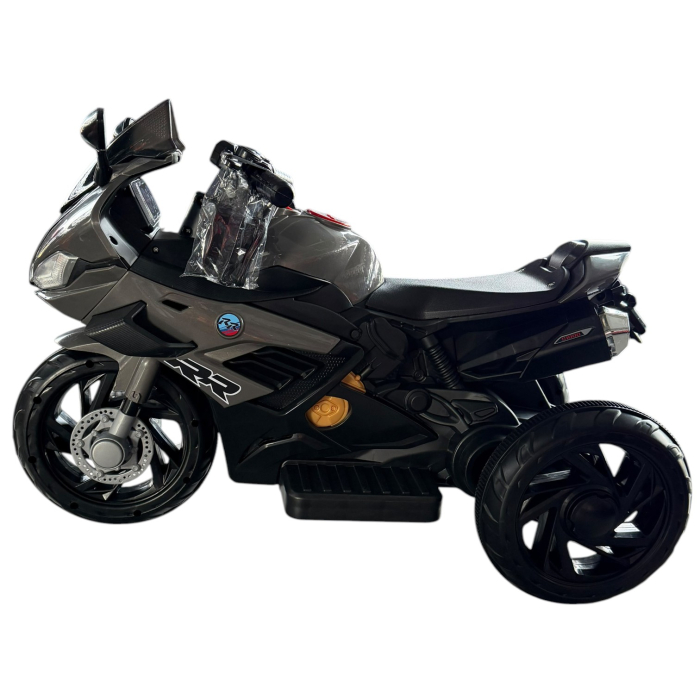 Motocicleta electrica copii model 518, 6V, 3 trepte viteza, lumini, muzica USB MP3, 2-5 ani, Gri [11]