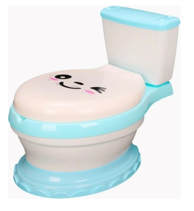 Olita educationala cu muzica, tip toaleta, cu reductor, bleu [8]